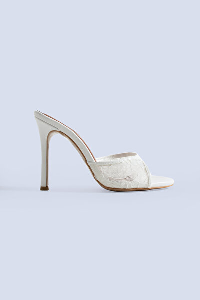 Tacchi Maison Lace Pearl Mules 100