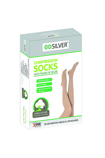 Gosilver Go Silver Over Knee Hgih, Compression Socks (34-46 mmHG) Open Toe Sh...
