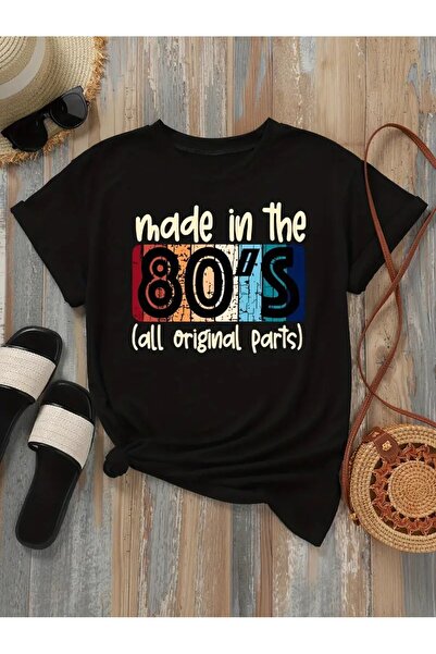 VOICTEC Tricou oversize pentru femei cu decolteu tip ciclism cu imprimeu din ...