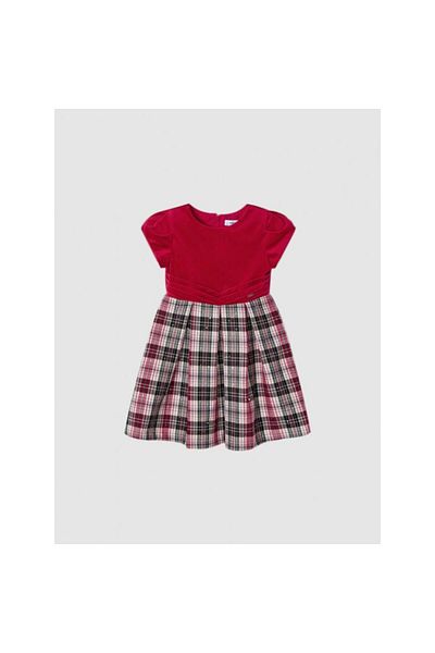 MAYORAL Rochie rosie din catifea