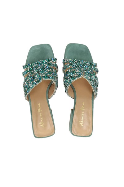 Alma en Pena Women's slippers, Alma en Pena, jade green, 37 EU
