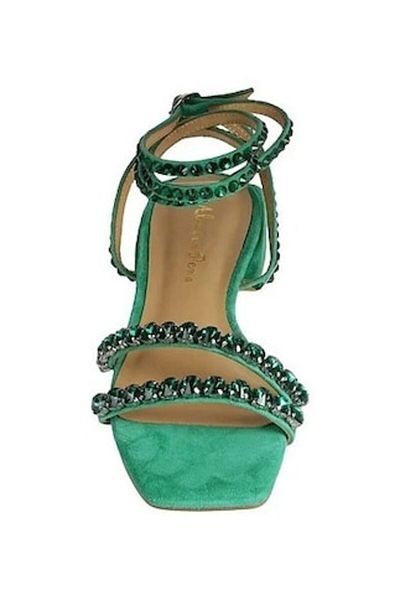 Alma en Pena Sandale dama ALMA EN PENA - piele naturala, toc de 2cm, verde, marime 37 EU