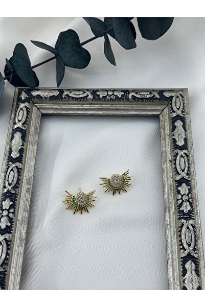 Tudivanyu Aksesuar Zircon Stone Stainless Steel Stylish Earrings