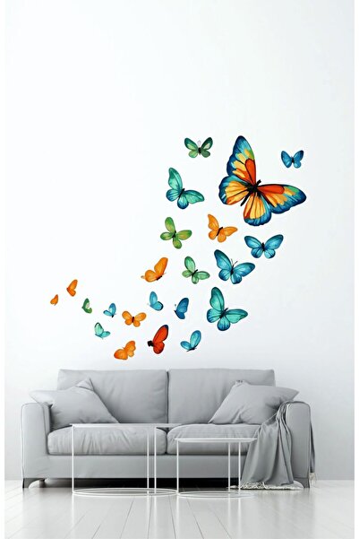 TRC TRAFİK Autocolant decorativ de perete cu fluturi zburătoare