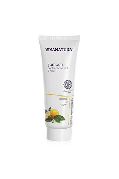 Vivanatura Sampon pt Par Normal/Gras cu Lamaie si Argan, 250ml,