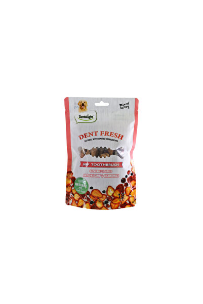DENTALIGHT فرشاة أسنان 3 دنت فريش 360° بنكهة التوت المختلط، عبوة من 18 قطعة، 150 جرام