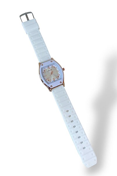 TAKIŞTIR White Color Women's Watch with Silicone Cord