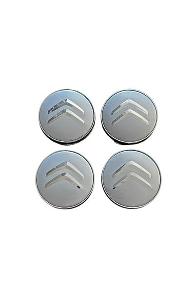 MAF Set 4 capace roti 60mm Citroen Argintii compatibil/inlocuitor janta aliaj