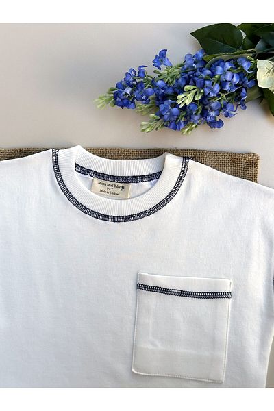Mama Miel Baby Oversize T-Shirt with Pocket - 100% Cotton