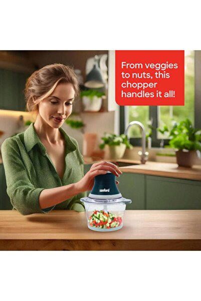 Sanford Sanford 500W Multifunctional Blender and Chopper, 2L Glass Jar and Steel Blades