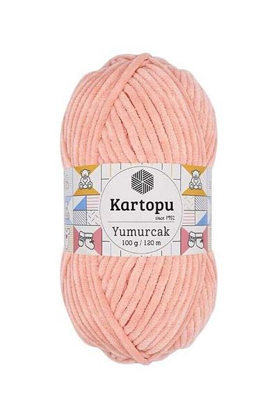Kartopu K765 Yumurcak Knitting Yarn – 100g, 120m | Soft Polyester Yarn for Baby & Home Projects (P