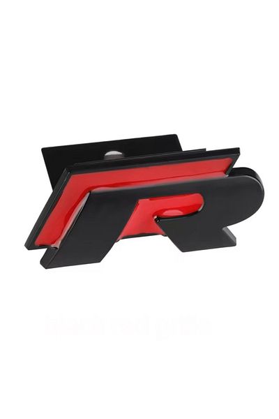 MAF Emblema R Line pentru grila fata Volkswagen din Metal Negru Rosu
