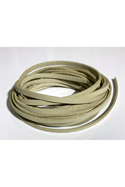 Bi hızlı Snur din piele de căprioară de 4 mm, 3 metri (maro lapte)