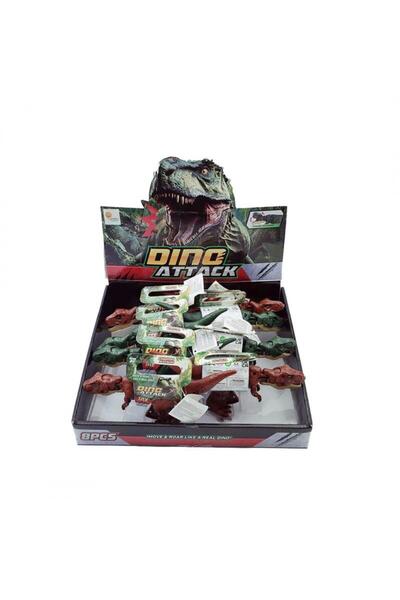 Duman Oyuncak 8 قطع ديناصور مع صوت وضوء في صندوق (السعر للقطعة