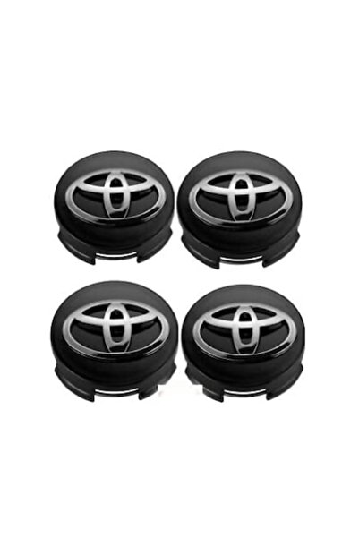 Toyota Set 4 capace roți 62mm negre compatibile cu jante din aliaj