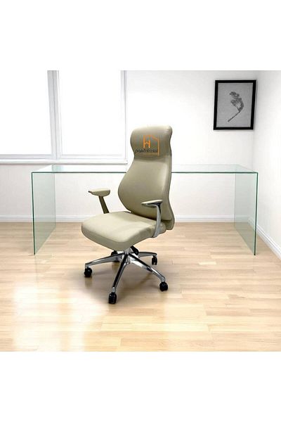 Al Saada Home Premium Swivel Office Chair 120×65×60 - Beige