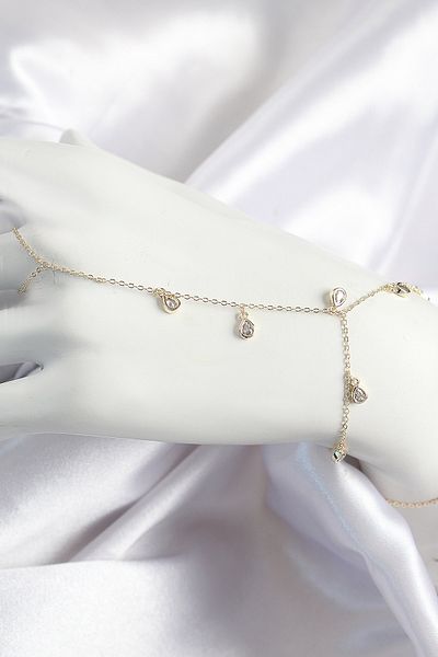 Clariss حجر الزركون النحاسي المتدلي موديل ذهبي اللون للنساء شاهمران