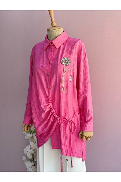 HERMANAS BUTİK Taş Detaylı Tasarım Gömlek