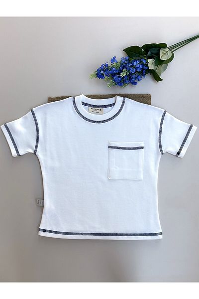 Mama Miel Baby Oversize T-Shirt with Pocket - 100% Cotton