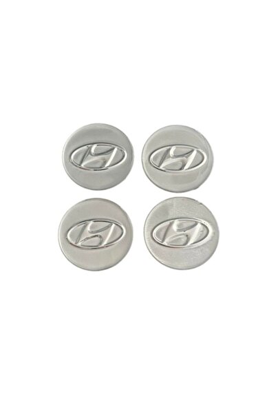 Hyundai Set 4 capace jante 60mm, Argintiu