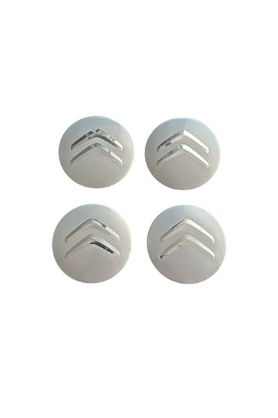 MAF Set 4 capace roti 58mm exterior, 50,5mm interior Citroen argintii compatibil/inlocuitor janta aliaj