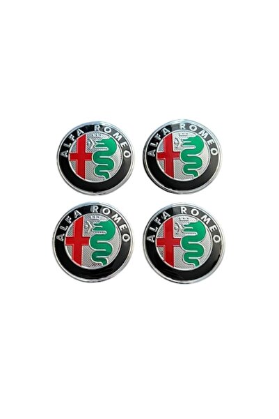 Alfa Romeo Σετ 4 καλυμμάτων τροχών 56 mm συμβατά/ανταλλακτικά με ζάντες αλουμ...