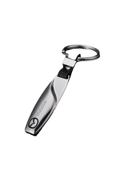 MAF Keychain for Mazda Key, Silver/Black