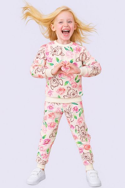 MAXI DRY Set de top cu mâneci lungi pentru fete sezoniere Ceylan Flower