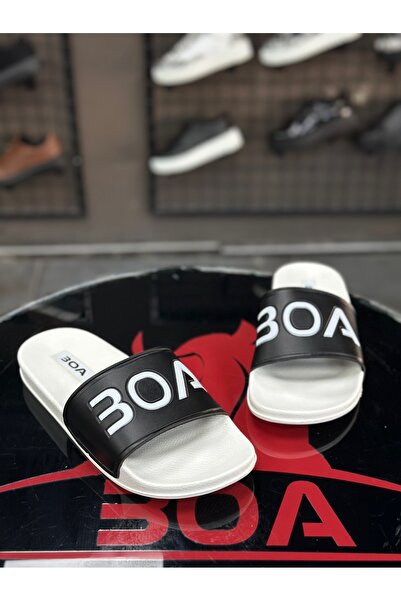 EBRUS TREND Et-Trl Summer New Season Black-White Lightweight Comfortable Summer Slippers