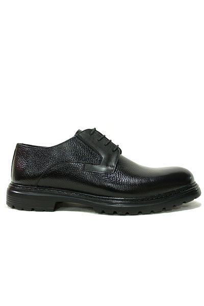 Ventola Black Lace-Up Comfort Anatomical Shoes