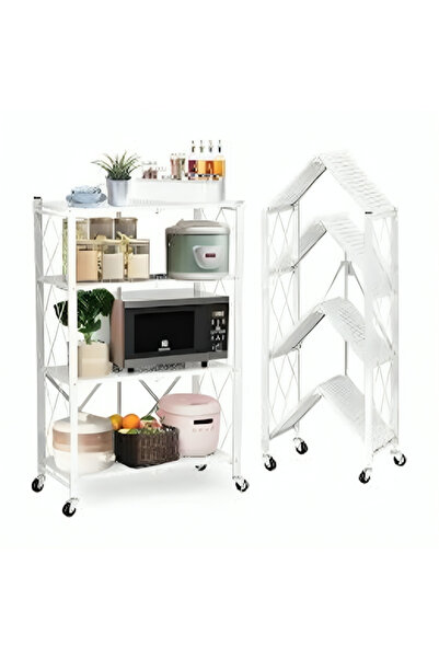 Wasat ELArab 4-Tier Foldable Storage Rack (White)