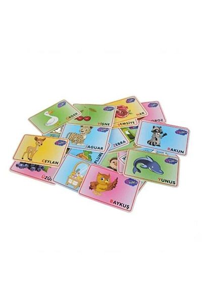 Play Wood PlayWood 26 Letter Educational Picture Information Card