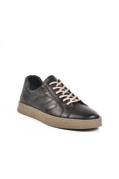 AYK'S Black Genuine Leather Men's Casual Shoes C2023 m
