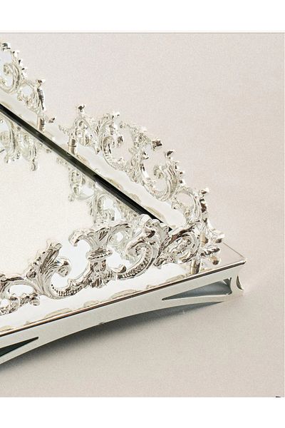 Santara Avangarde Silver Superior Quality Casting Garden Tray