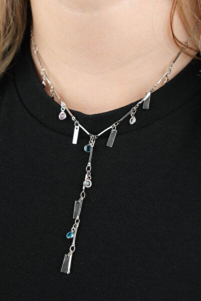 Jack Ferrero KADIN ZİRKON TAŞLI Y KOLYE