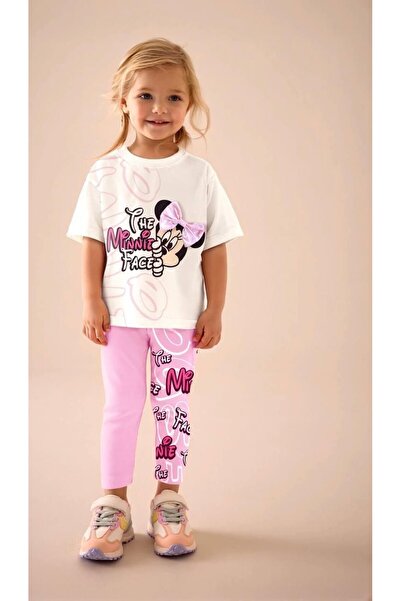 cgboutiquestylekids مجموعة سراويل ضيقة للأطفال من Cg Kids بتفاصيل شريط وجه ميني