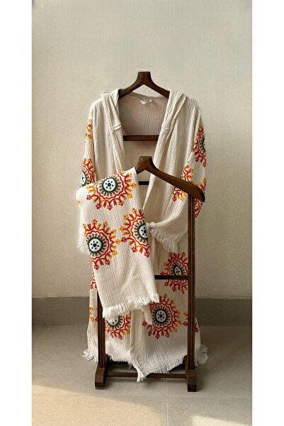 lux towels Güneş desenli peştemal set