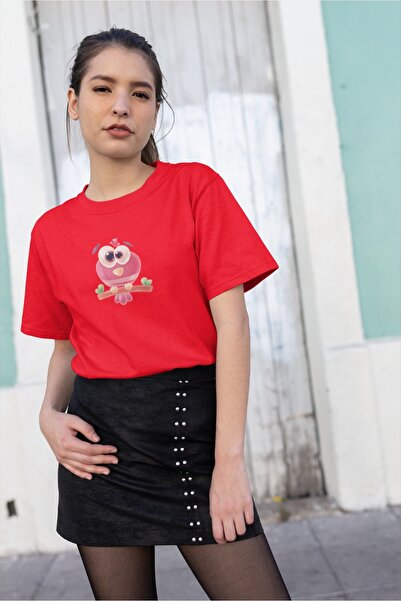 ArtYus TRIUC FEMEI KUŞ7 CU IMPRIMARE TRANSFER, Gât rotund, mânecă scurtă