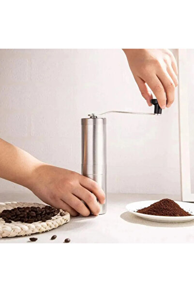 Wasat ELArab مطحنة قهوة يدوية من الفولاذ المقاوم للصدأ