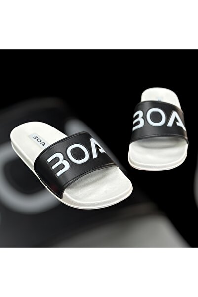 EBRUS TREND Et-Trl Summer New Season Black-White Lightweight Comfortable Summer Slippers