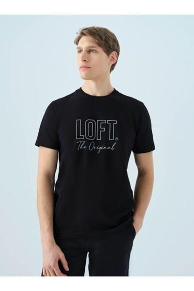 Loft Erkek Regular Fit T-shirt LF2038646 BLACK