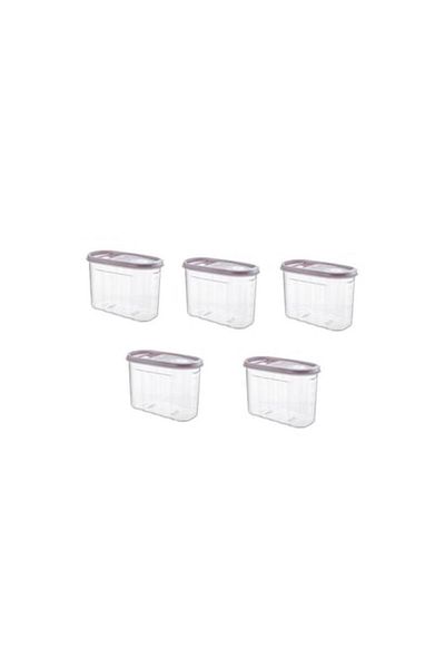 Tuffex Set 5 cutii pentru depozitarea alimentelor cu capac colorat, Tuffex, TP379/5