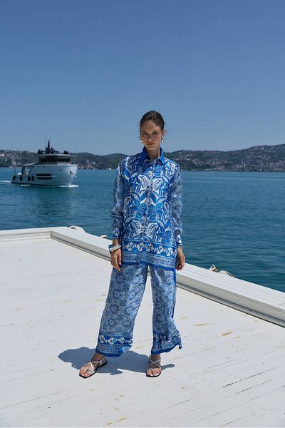NUR KALAY COLLECTION طقم مفاتيح حريرية منقوشة من بانو