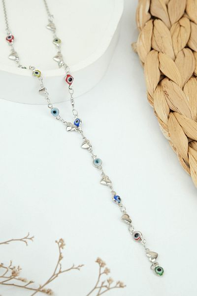 Jack Ferrero Women's Zircon Stone Y Necklace
