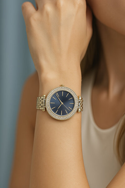 Clup Polo ساعة يد نسائية مرصعة بالأحجار