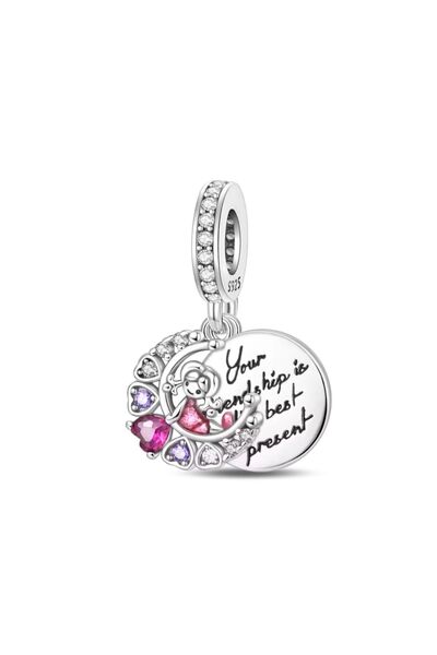 Fubena Kalpten Gelen Hediye Sallantılı 925 Ayar Gümüş Charm