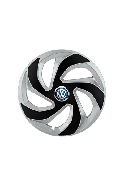 Autohelix MSA Set de 4 capace de jantă Rex Gri-Negru R15 pentru gama auto VW