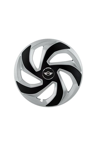 Autohelix MSA Set de 4 capace de jantă Rex Gri-Negru R16 pentru gama de mașini Mini Cooper