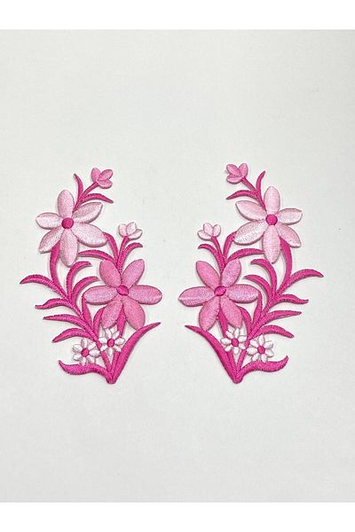 karantuhafiye Colorful Iron-On Embroidery Applique / Colorful Applique Set of 2 # 3