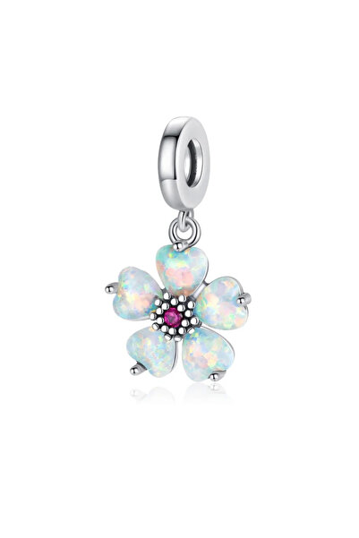 Fubena Peri Çiçeği Sallantılı Gümüş Charm
